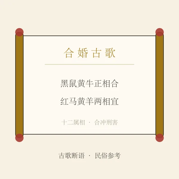 合婚古歌卷轴