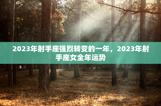 2023年射手座强烈转变的一年，2023年射手座女全年运势