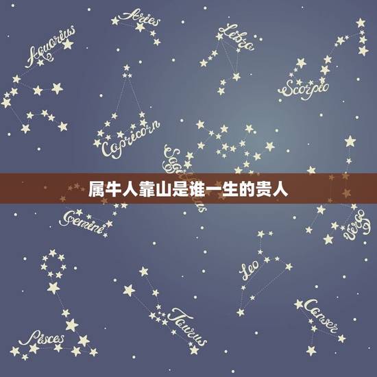 属牛人靠山是谁一生的贵人(谁是你的贵人)