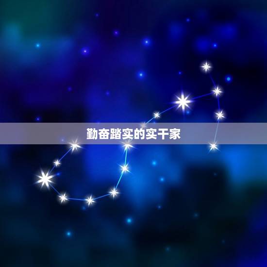 勤奋踏实的实干家 勤奋踏实的实干家