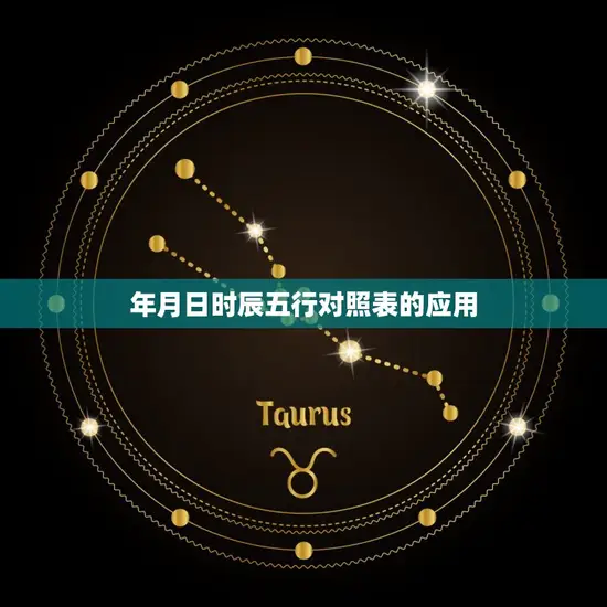 年月日时辰五行对照表的应用