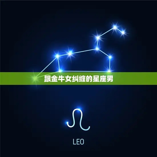 跟金牛女纠缠的星座男