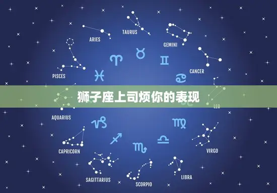 狮子座上司烦你的表现