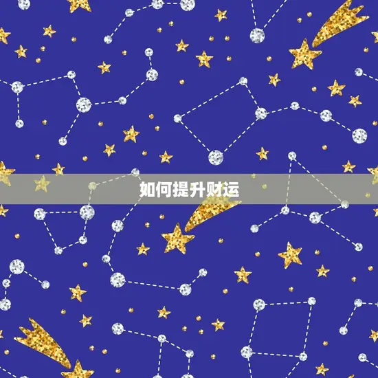 如何提升财运