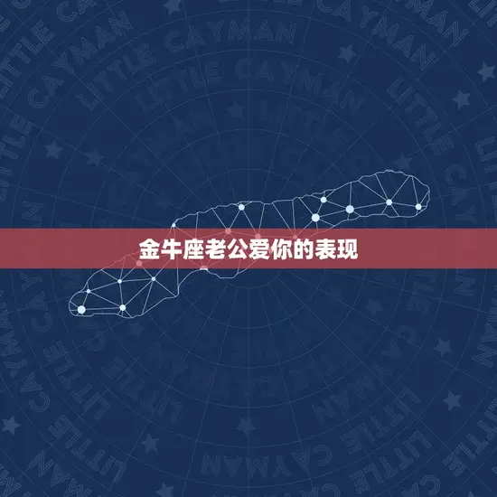 金牛座老公爱你的表现