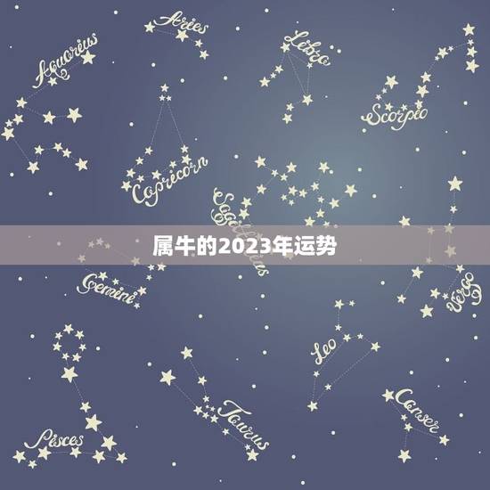 属牛的2023年运势(李居明财运亨通事业顺利)