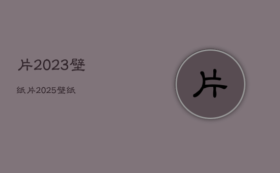 片2023壁纸片，2025壁纸