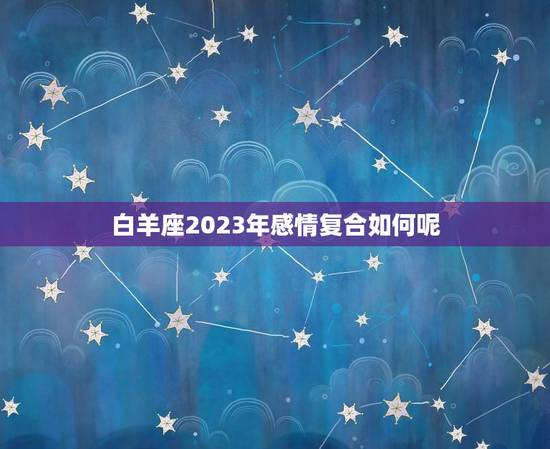 白羊座2023年感情复合如何呢(星座专家介绍)