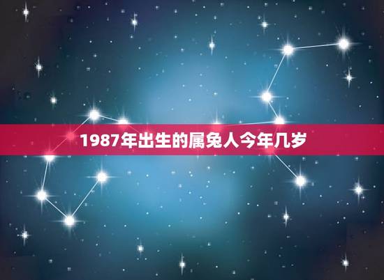 1987年出生的属兔人今年几岁？(详解属相年龄计算)