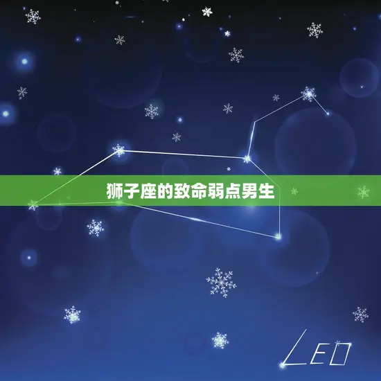 狮子座的致命弱点男生