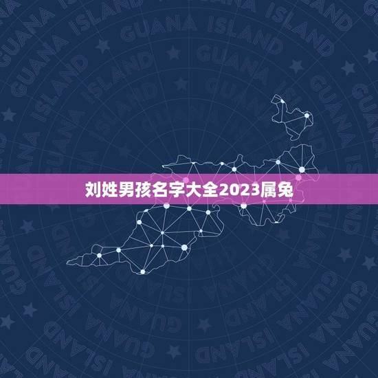 刘姓男孩名字大全2023属兔(选择适合兔子年出生男孩的名字)
