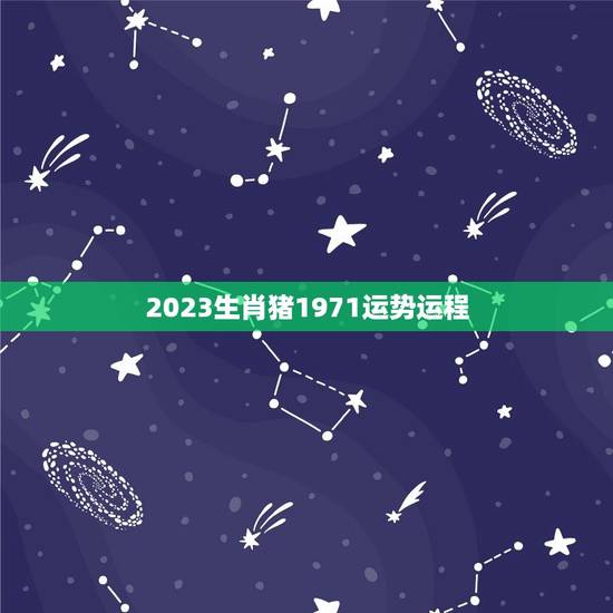 2023生肖猪1971运势运程(猪年财运亨通事业顺遂健康平稳)