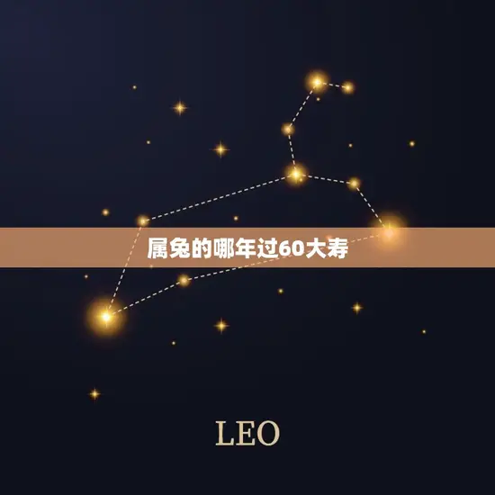 属兔的哪年过60大寿