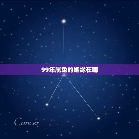 99年属兔的姻缘在哪