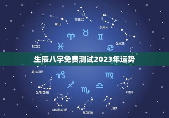 生辰八字免费测试2023年运势(介绍介绍你的未来)
