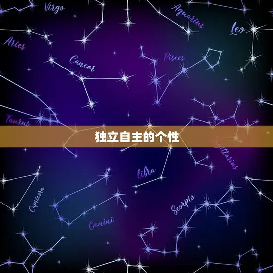 独立自主的个性