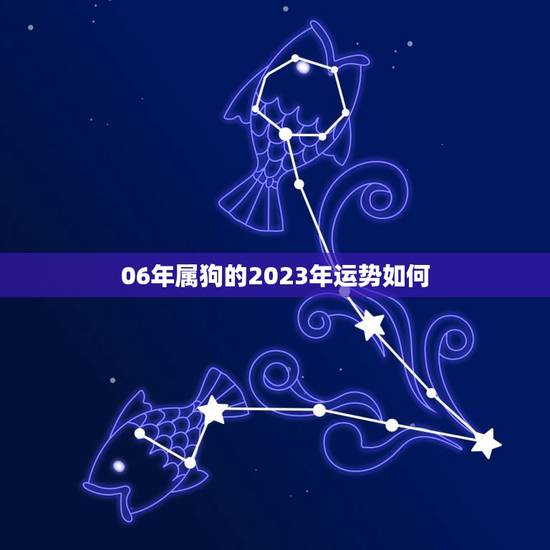 06年属狗的2023年运势如何(狗年旺运继续财运事业双丰收)