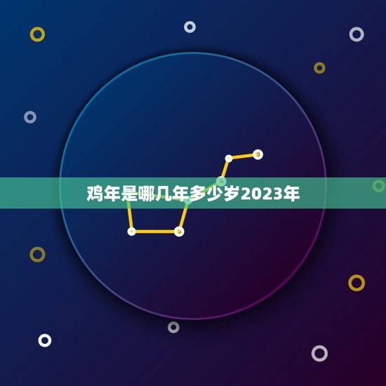 鸡年是哪几年多少岁2023年(介绍鸡年的历史和年龄)