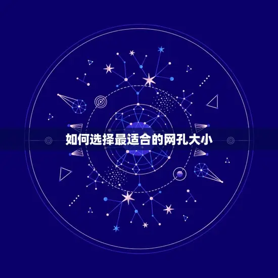 如何选择最适合的网孔大小