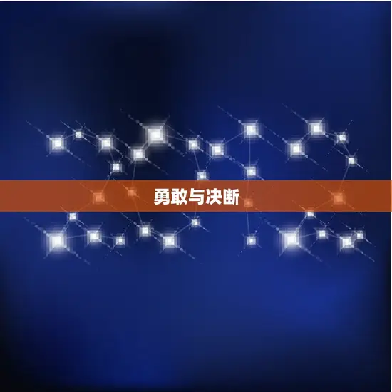 勇敢与决断