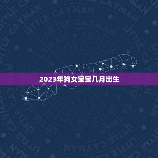 2023年狗女宝宝几月出生(如何选择的出生月份)