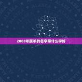 2003年属羊的名字带什么字好(如何给宝宝取一个好名字)