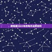 摩羯座2023年的每月运势如何(星象预测)