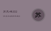 苏民峰2023年兔年运程，苏民峰2022年属兔