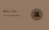 属狗人2023年全年运势男性，属狗2023年运势及运程每月运程狗