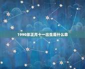 1990年正月十一出生是什么命(探寻命运之谜)