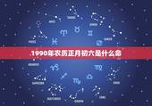1990年农历正月初六是什么命(介绍你的命运特质)