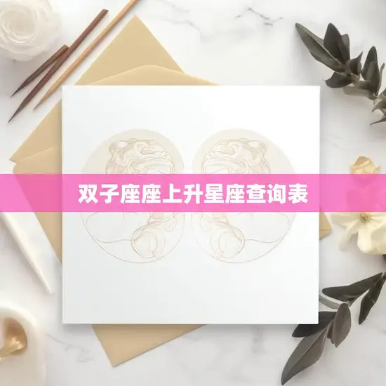 双子座座上升星座查询表(如何查询)