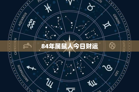 84年属鼠人今日财运：风水布局关键在此，投资决策当下紧要