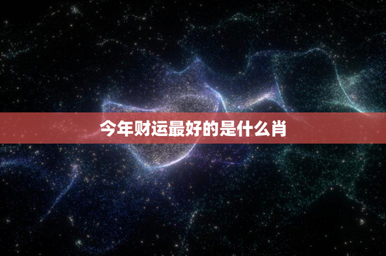今年财运最好的是什么肖：谁将成为最大赢家？