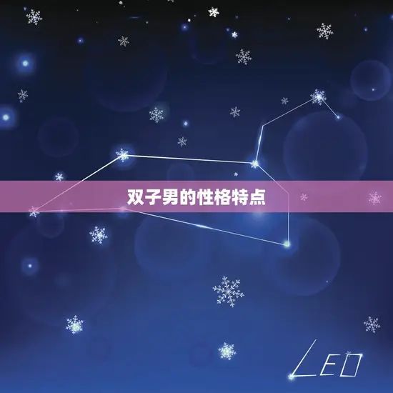 双子男的性格特点