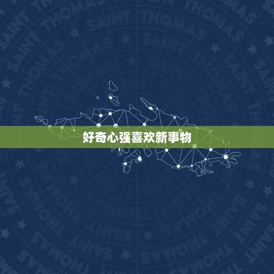 好奇心强喜欢新事物