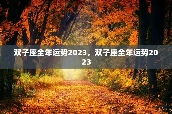 双子座全年运势2023，双子座全年运势2023