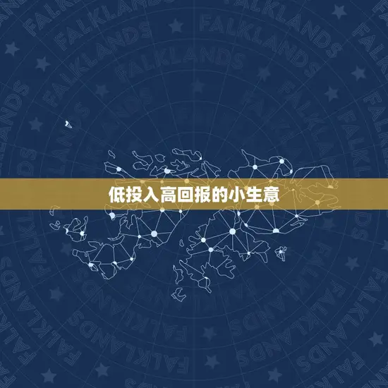 低投入高回报的小生意