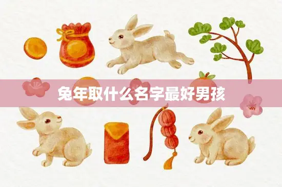 兔年取什么名字最好男孩(如何选择适合兔年出生的男孩名字)
