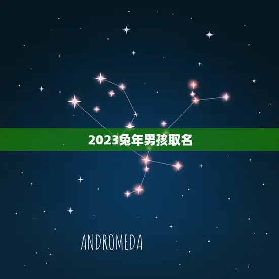 2023兔年男孩取名