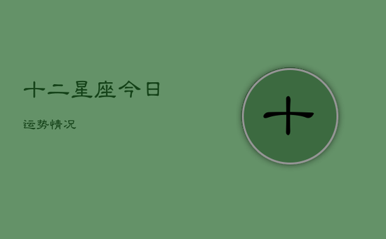 十二星座今日运势情况