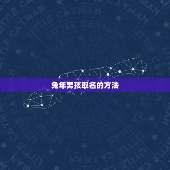 兔年男孩取名的方法