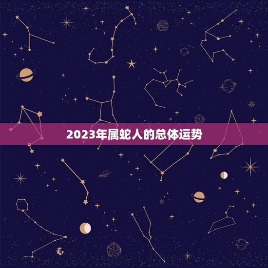 2023年属蛇人的总体运势 2023年属蛇人的总体运势
