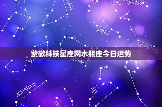 紫微科技星座网水瓶座今日运势：理性独立创新，今日运势逆袭