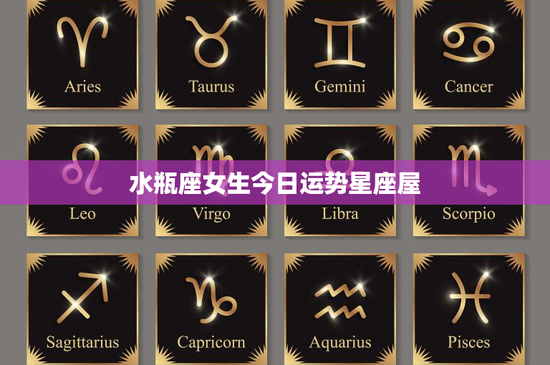 水瓶座女生今日运势星座屋:工作、财运:挑战与机遇一览