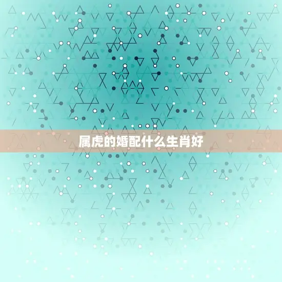 属虎的婚配什么生肖好