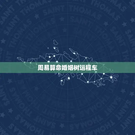 周易算命婚姻树运程车