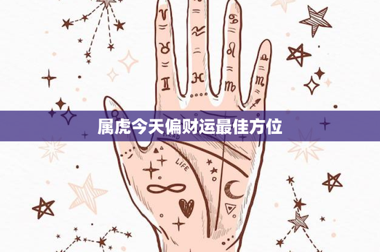 属虎今天偏财运最佳方位：属虎者财运大爆发