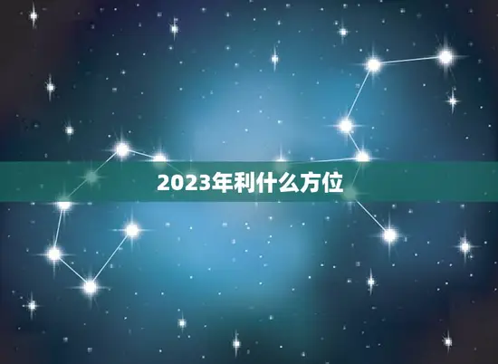 2023年利什么方位