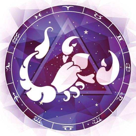 巨蟹座水墨运势图